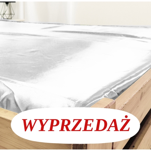Wyprzedaż Prześcieradło Satynowe 220 z gumką - BIAŁE